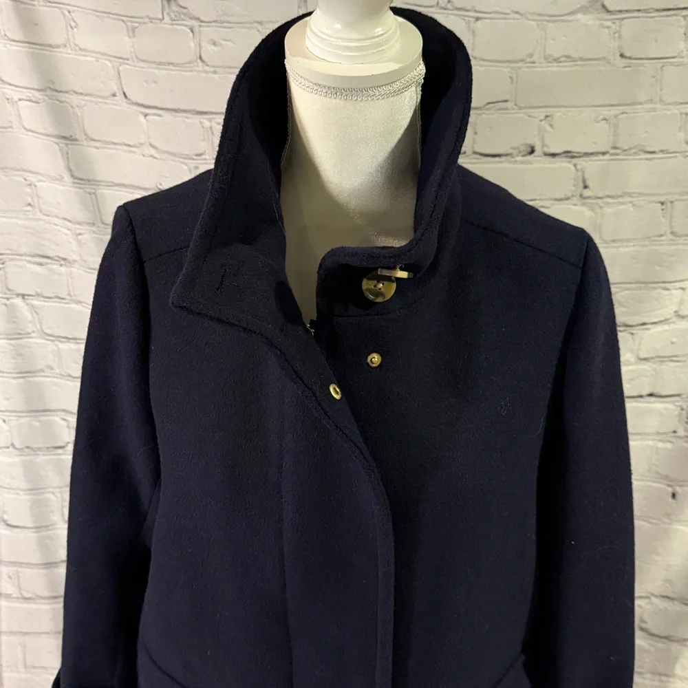 Boden Navy Wool Pea Coat